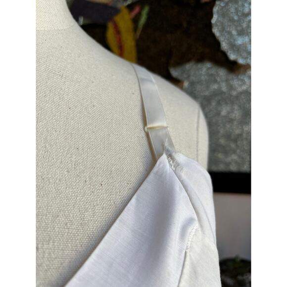 Vintage 60s Sheer Cotton Slip Dress | Edwardian Lace | Sears Roebuck | S/M - Picture 2 of 8